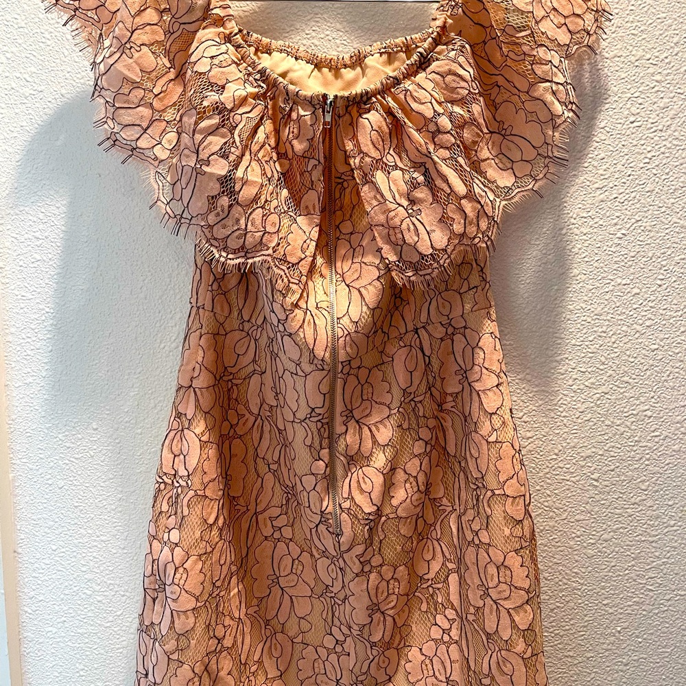 Peach mini dress